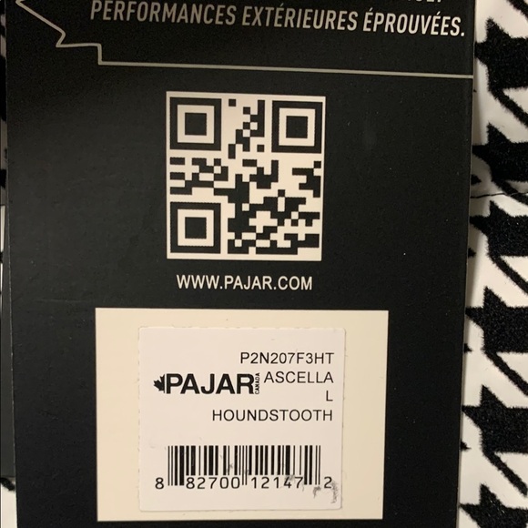 ♥️♥️♥️ Pajar Ascella Boxy Fit Houndstooth Short Puffer Jacket size L ♥️♥️♥️ - Picture 7 of 8